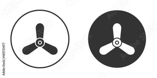 Boat screw icon for web, mobile and infographics.