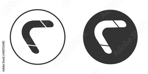 Boomerang icon for web, mobile and infographics.