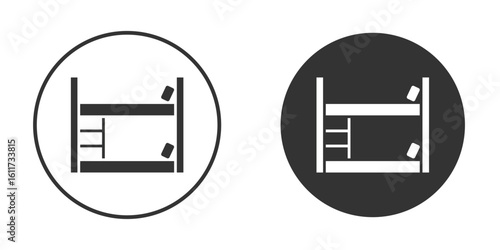 Bunk bed icon for web, mobile and infographics.