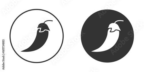 Chili icon for web, mobile and infographics.