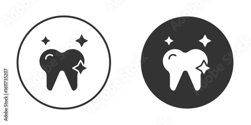 clean tooth icon for web, mobile and infographics.