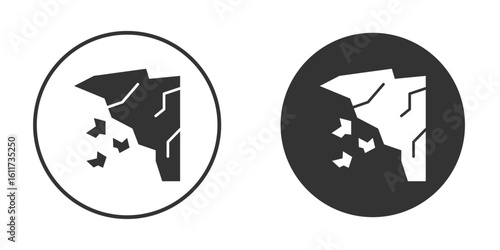 Cliff icon for web, mobile and infographics.