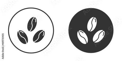 Coffee beans icon for web, mobile and infographics.