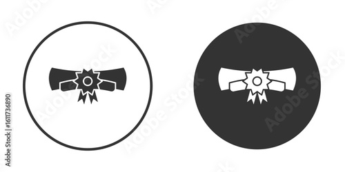 Diploma icon for web, mobile and infographics.