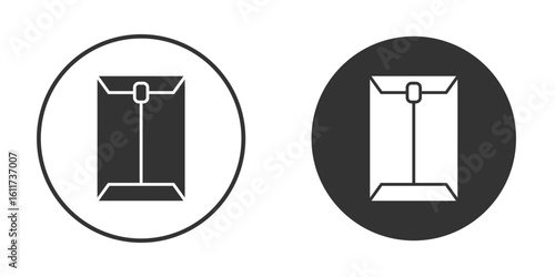 Document envelope icon for web, mobile and infographics.