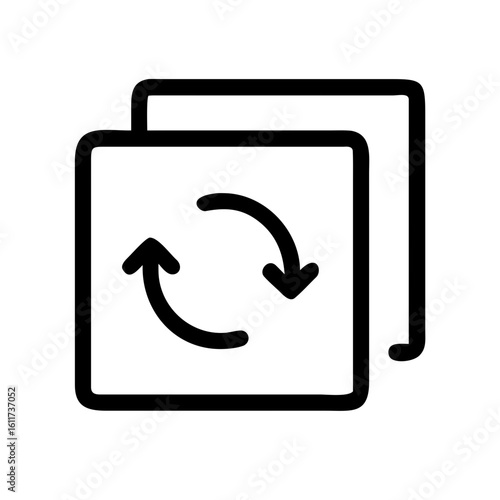 refresh or reload content icon design.