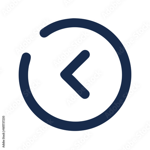 rotate anticlockwise arrow icon design.