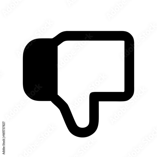 thumbs down or dislike feedback icon design.