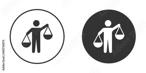 Ethics icon for web, mobile and infographics.