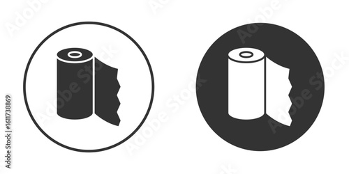 foil roll icon for web, mobile and infographics.
