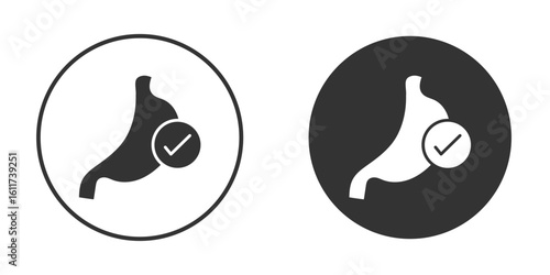 Good digestion icon for web, mobile and infographics.