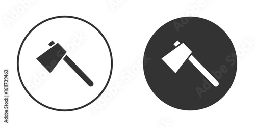 Hatchet icon for web, mobile and infographics.