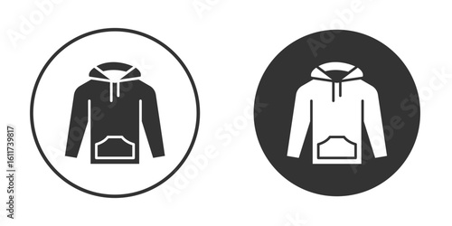 Hoodie jacket icon for web, mobile and infographics.