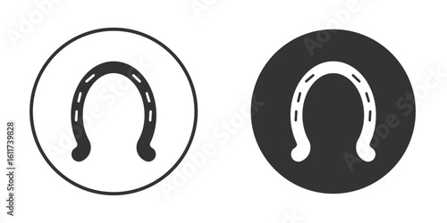 Horseshoe icon for web, mobile and infographics.