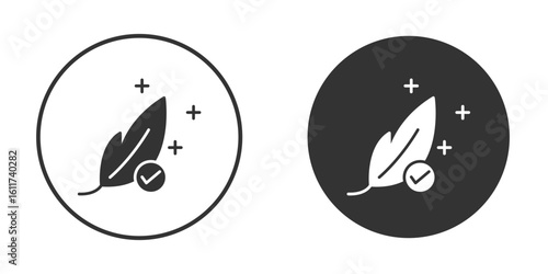 Hypoallergenic tested icon for web, mobile and infographics.