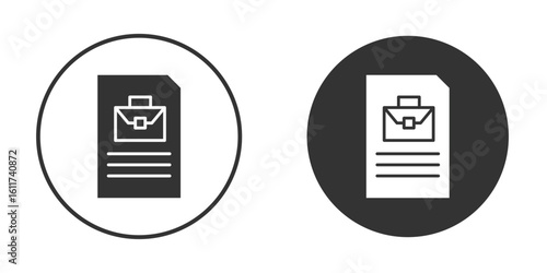 Job description icon for web, mobile and infographics.