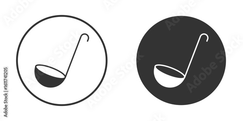 Ladle icon for web, mobile and infographics.