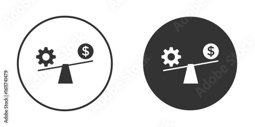 Leverage icon for web, mobile and infographics.