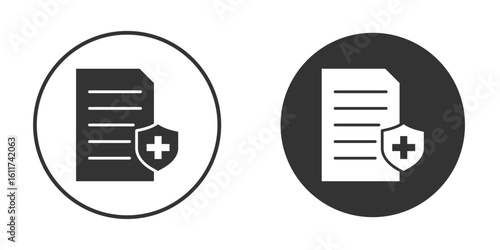 Medical record icon for web, mobile and infographics.