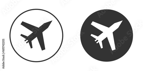 Military aircraft icon for web, mobile and infographics.