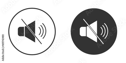 Mute sound icon for web, mobile and infographics.