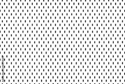 Vector  a repeating pattern of small dark oval shapes arranged in vertical rows on a white background creating a texture