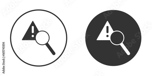 Risk analysis icon for web, mobile and infographics.