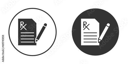 RX icon for web, mobile and infographics.