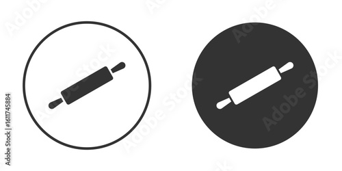 Rolling pin icon for web, mobile and infographics.