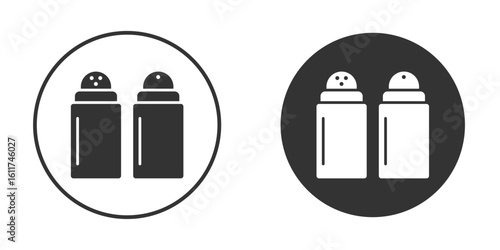 Salt and pepper shakers icon for web, mobile and infographics.