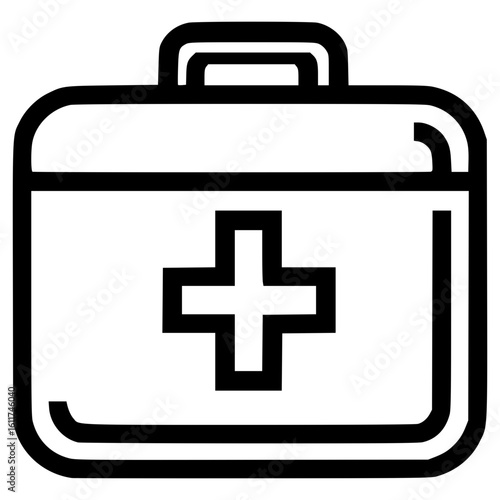 Medical kit icon vector design for health and safety purposes
