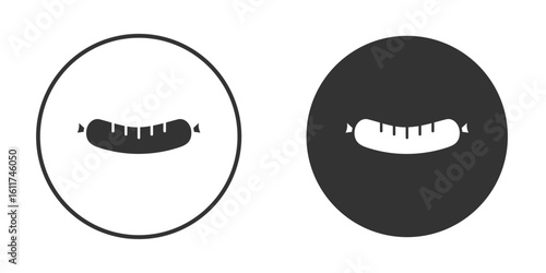 Sausage icon for web, mobile and infographics.