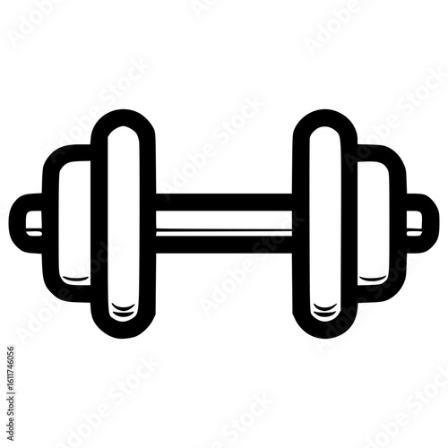 Heavy dumbbell icon for fitness and workout applications