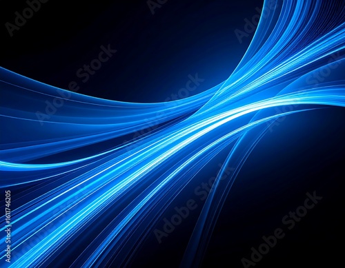 Abstract blue flowing lines (3)