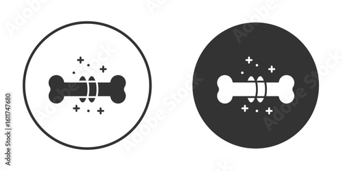 Strong healthy bones icon for web, mobile and infographics.