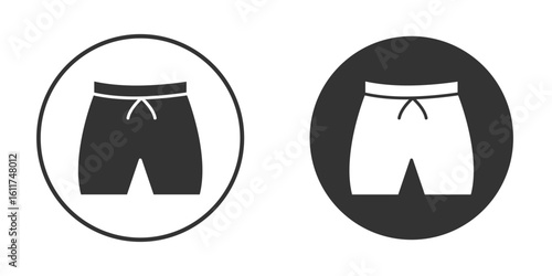 Swim shorts icon for web, mobile and infographics.