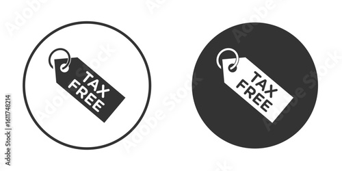 Tax free icon for web, mobile and infographics.