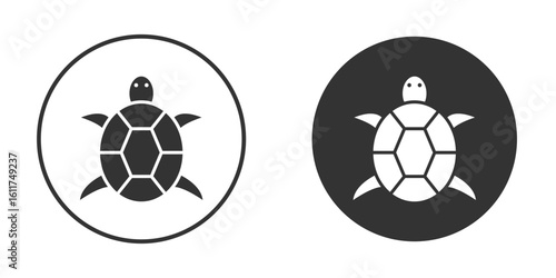 Turtle icon for web, mobile and infographics.