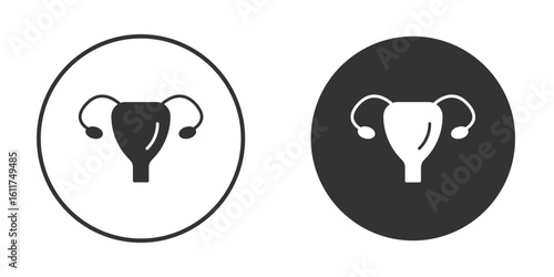 Uterus icon for web, mobile and infographics.