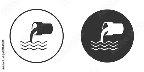 Waste water icon for web, mobile and infographics.
