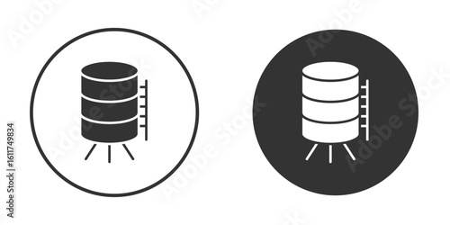 Water tank icon for web, mobile and infographics.