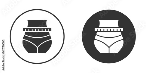 Weight loss icon for web, mobile and infographics.