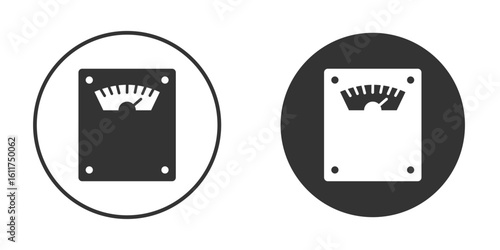 Weight scale icon for web, mobile and infographics.