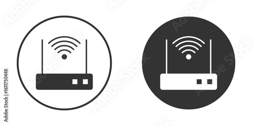 Wifi modem icon for web, mobile and infographics.