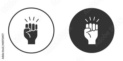 Will power icon for web, mobile and infographics.