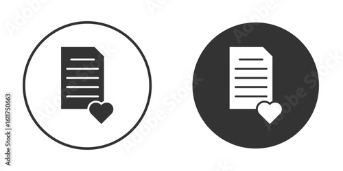 Wish list icon for web, mobile and infographics.