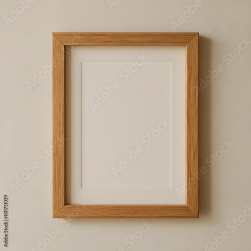 empty picture frame on wall
