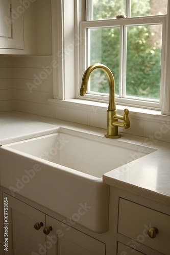modern bathroom sink with faucet