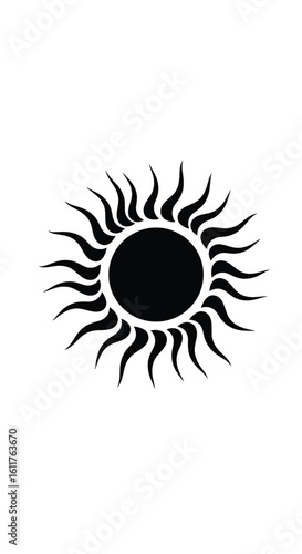 Radiant orb with blazing solar flares casting warmth and light across the vast cosmos