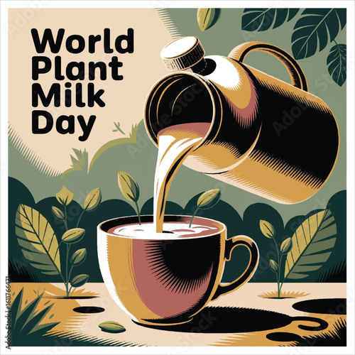 Celebrating plant-based milk alternatives promoting sustainability health animal welfare and environmental awareness









